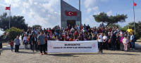 Burhaniye ilçesinde, Cumhuriyetin 100.Yılı çeşitli etkinliklerle kutlanırken, öğrenciler de Çanakkale