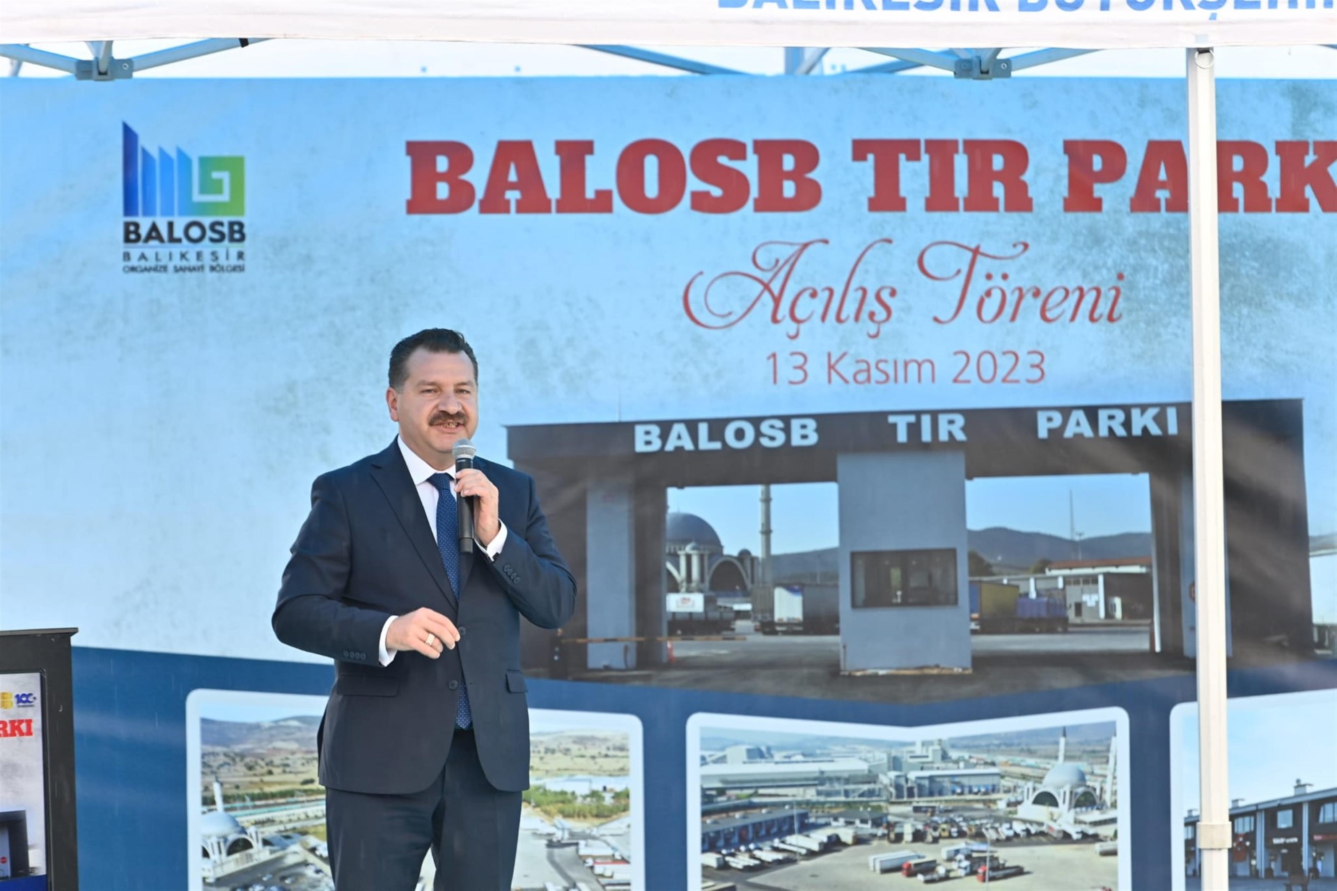 Gün geçtikçe büyüyen ve gelişen BALOSB’nin; 55 araçlık TIR otoparkının