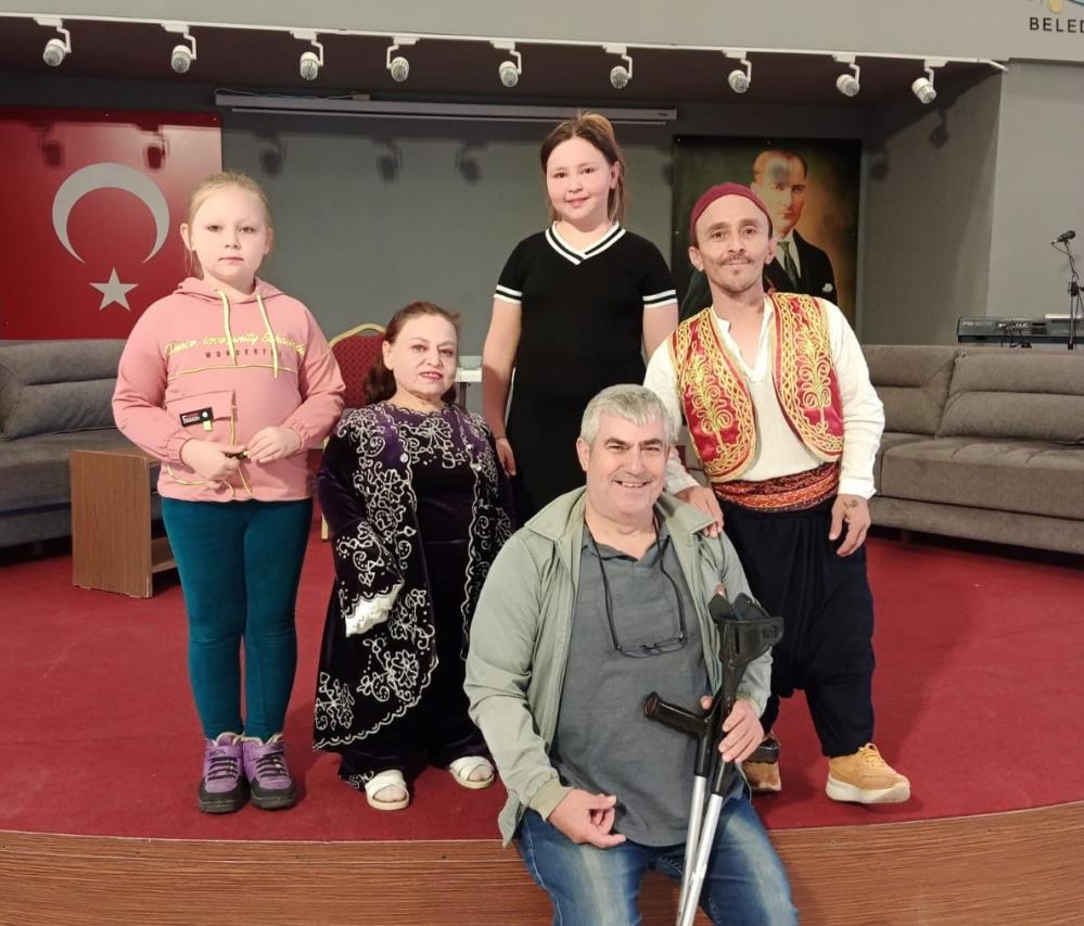 Ayvalık’ta, engelli oyuncu Ercan