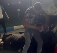 Sakarya’nın Karapürçek ilçesinde bir grup, ineğe zorla alkol içirdi. Şahıslar