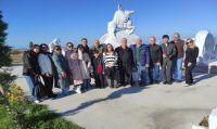 Kazakistanlı Gazeteciler, Gömeç Heykel Sempozyumunu ziyaret etti