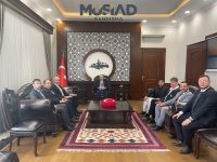 MÜSİAD Bandırma Şubesi Başkanı Tolga Tetik ve beraberindeki heyet, Balıkesir’e