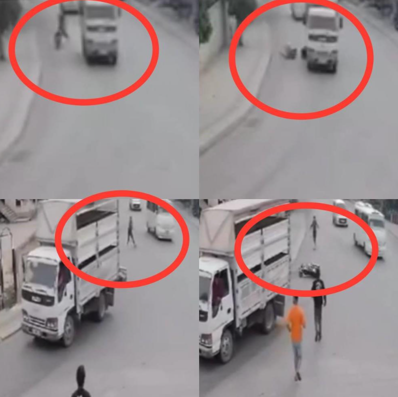 Mersin Erdemli ilçesinde motosiklet devrilince, sürücünün kamyonetin altında kalmaktan son