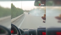 Bursa’da seyir halindeki kamyonun tekerleği, anayola fırladı. Aracın tekerlek kısmının