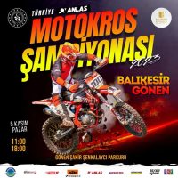 Türkiye Motosiklet Federasyonu, Gönen’ de Motokros Şampiyonası düzenliyor.Bugün (4 Kasım)
