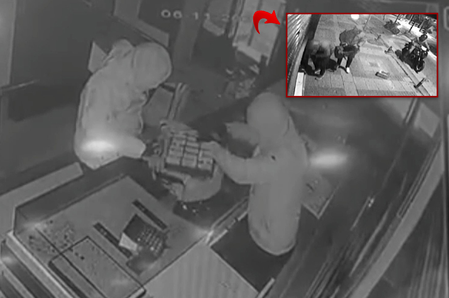 Bakırköy’de motosikletle bir kuyumcunun önüne gelen maskeli ve kapüşonlu 4