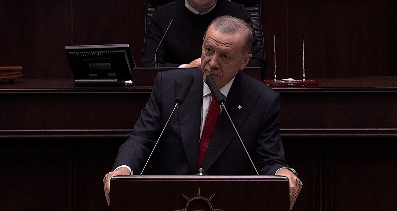 ‘İsrail bir terör devletidir’ Cumhurbaşkanı ve AK Parti Genel Başkanı Recep Tayyip Erdoğan, partisinin
