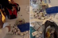 Antalya’nın Alanya ilçesinde, 5 yıldızlı bir otelden ayrılmak üzere olan