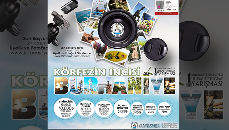 Burhaniye’de, 1’inci Ulusal “Körfez’in İncisi Burhaniye” fotoğraf yarışması için başvurular