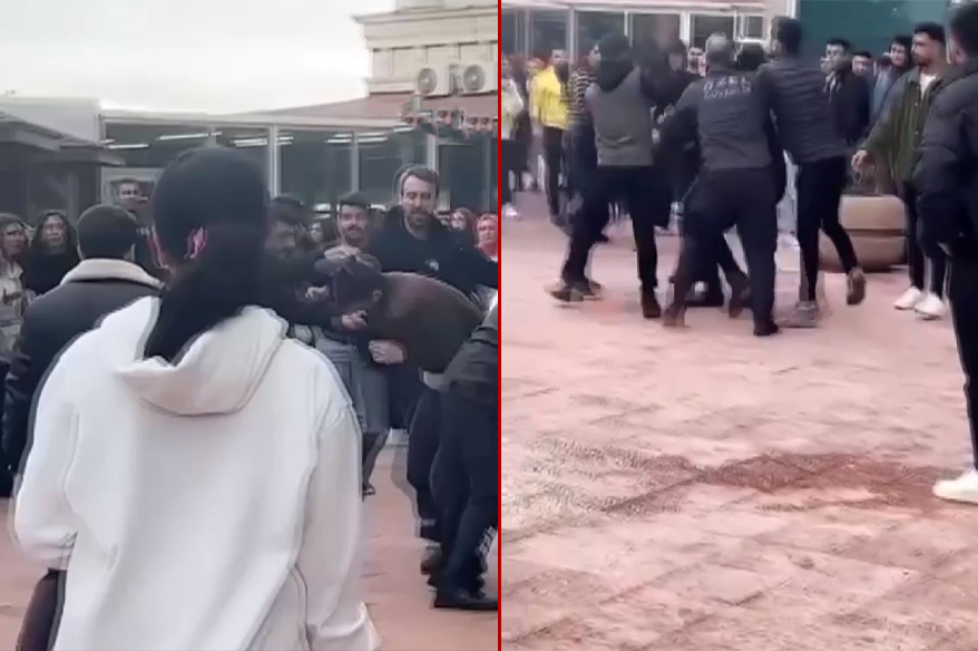 Avcılar’da aralarında kız arkadaş meselesi olduğu iddia edilen şahıslar, üniversiteyi