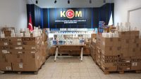 Ankara’da bir iş yerinde ele geçirilen 4 milyon 250 bin