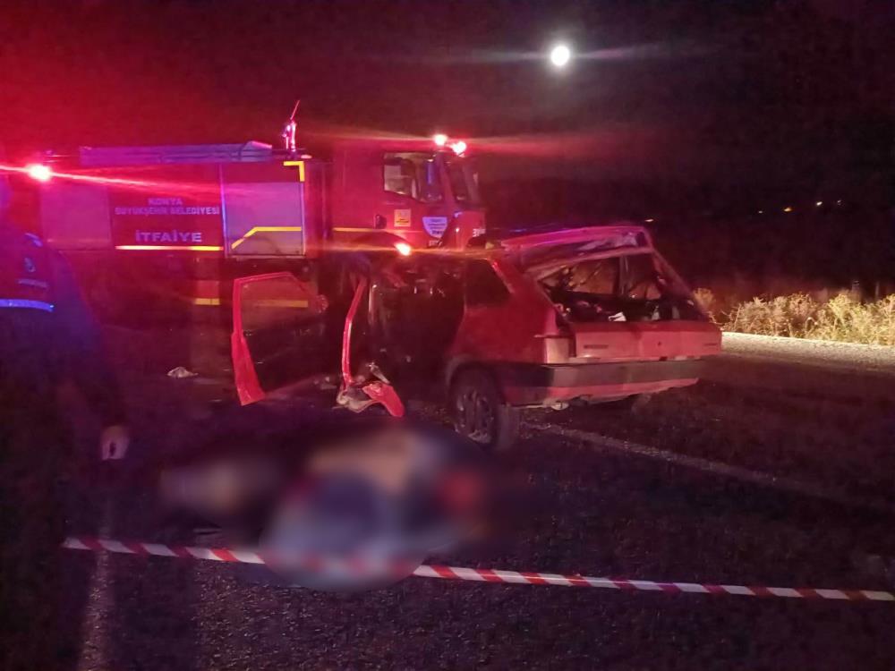 Konya’da feci kaza! Konya’da otomobilin kamyonla çarpışması sonucu aynı aileden 4 kişi hayatını