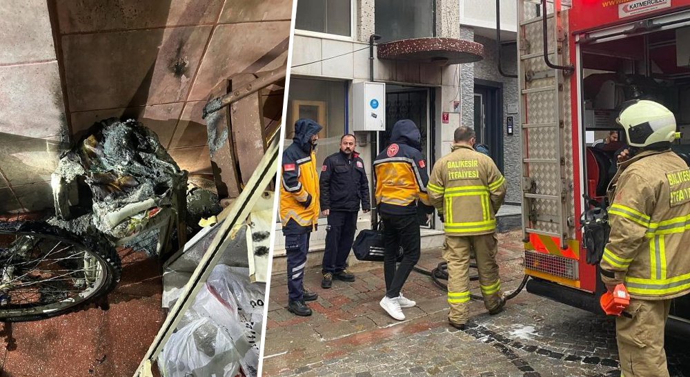 Erdek’te apartmana ait bodrumda çıkan yangın söndürüldü.Edinilen bilgiye göre Erdek