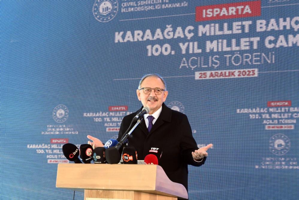 “100 milyon metrekare yeşil alan için proje başlattık” Çevre, Şehircilik ve İklim Değişikliği Bakanı Mehmet Özhaseki, “Cumhurbaşkanı Recep