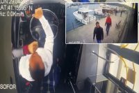 Sarıyer’de seyir halinde olan İETT otobüsünün şoförü, yaya geçidinde yol