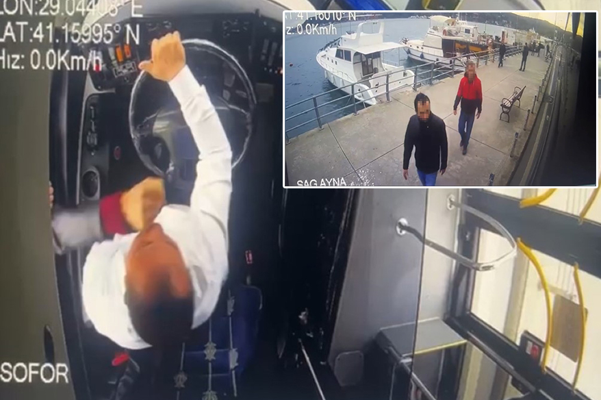 Sarıyer’de seyir halinde olan İETT otobüsünün şoförü, yaya geçidinde yol