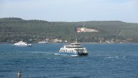 Çanakkale’nin Kuzey Ege Denizi’ndeki Bozcaada ve Gökçeada ilçelerine dün fırtına