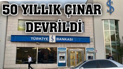 Manyas’ta yarım asırdır faaliyet gösteren Türkiye İş Bankası’nın Manyas Şubesi’ni