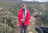 Hatay’ın Hassa ilçesinde hayvancılıkla uğraşan vatandaşın depremde çöken ahırında telef
