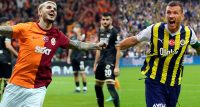 Galatasaray’ın Arjantinli futbolcusu Mauro Icardi ile Fenerbahçe’nin Bosna Hersekli futbolcusu
