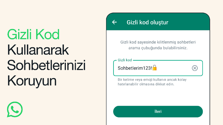 WhatsApp, “gizli kod” olarak adlandırdığı yeni özelliğiyle kilitli sohbetlerinize ek
