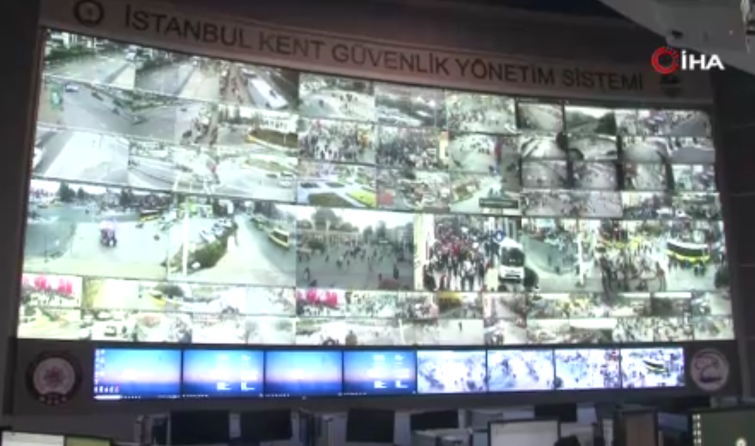 Yılbaşında İstanbul, kentin birçok noktasında bulunan 15 bin kamera ile