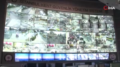 Yılbaşında İstanbul, kentin birçok noktasında bulunan 15 bin kamera ile