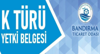 Bandırma Ticaret Odası, yurtiçi eşya taşımacılığı veya hususi taşımacılık yapan