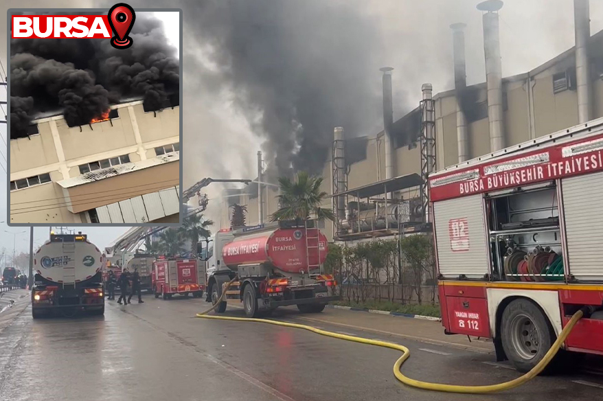 Tekstil fabrikasında yangın Bursa’da Kestel Barakfakih Organize Sanayi Bölgesi’nde tekstil fabrikasındaki yangına 30