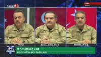 Sivas’ta uydu üzerinden yayın yapan bir televizyon kanalında spor yorumcuları