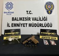 Balıkesir İl Emniyet Müdürlüğüne bağlı asayiş ekipleri, şüphe üzerine durdurdukları