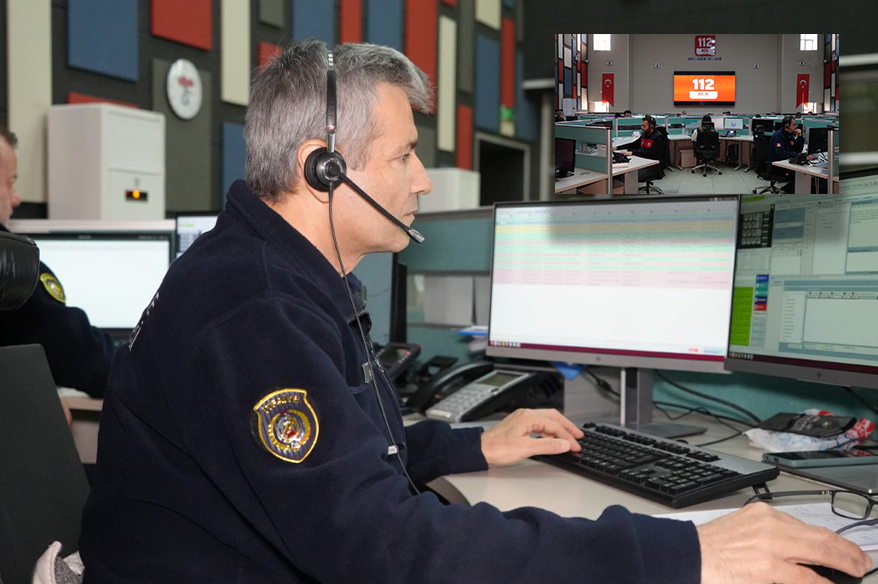 Kırıkkale’de, 2023 yılında 112 Acil Çağrı Merkezi’ne gelen yaklaşık 300