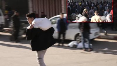Gazze Şeridi’nin merkezinde yer alan Maghazi Mülteci Kampı’ndaki değirmene bir