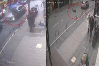 Nişantaşı’nda kendisine borcu olan şahsın geldiğini gören adam, otomobilin üzerine