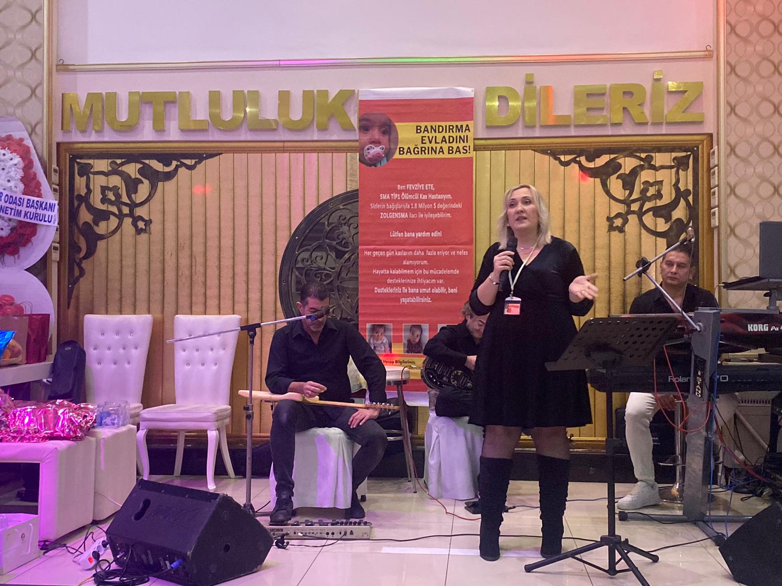 Bandırmalı SMA hastası Fevziye bebeğin tedavisine destek verilmesi için düzenlenen