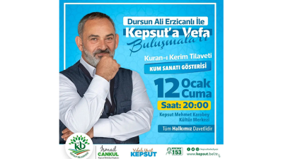Oyuncu, şair ve sanatçı Dursun Ali Erzincanlı, Kepsut’ta düzenlenecek olan