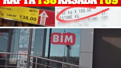 BİM’de raftaki etiket ile kasadaki fiyat farkı tepki çekti. Samsun’daki