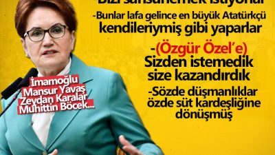 İYİ Parti Genel Başkanı Meral Akşener; İstanbul, İzmir ve Ankara’da