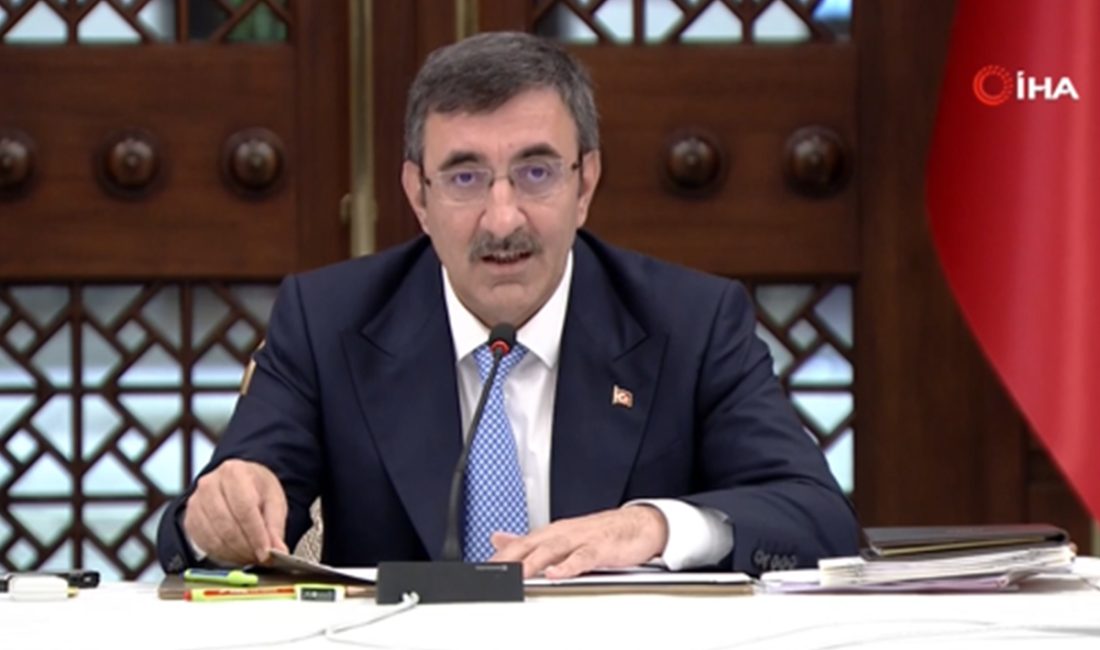 Cumhurbaşkanı Yardımcısı Cevdet Yılmaz, “2024 yılı ortalarında yıllık bazda belirgin