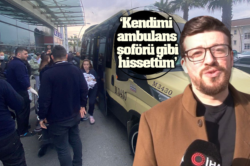 Hastaneye kontrole gittiği esnada minibüste doğum yaptı Bahçelievler’de doğum kontrolü için hastaneye giden 32 aylık hamile kadın,