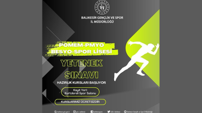 POMEM, PMYO, BESYO ve Spor Lisesi hazırlık kursları kayıtları Kurt