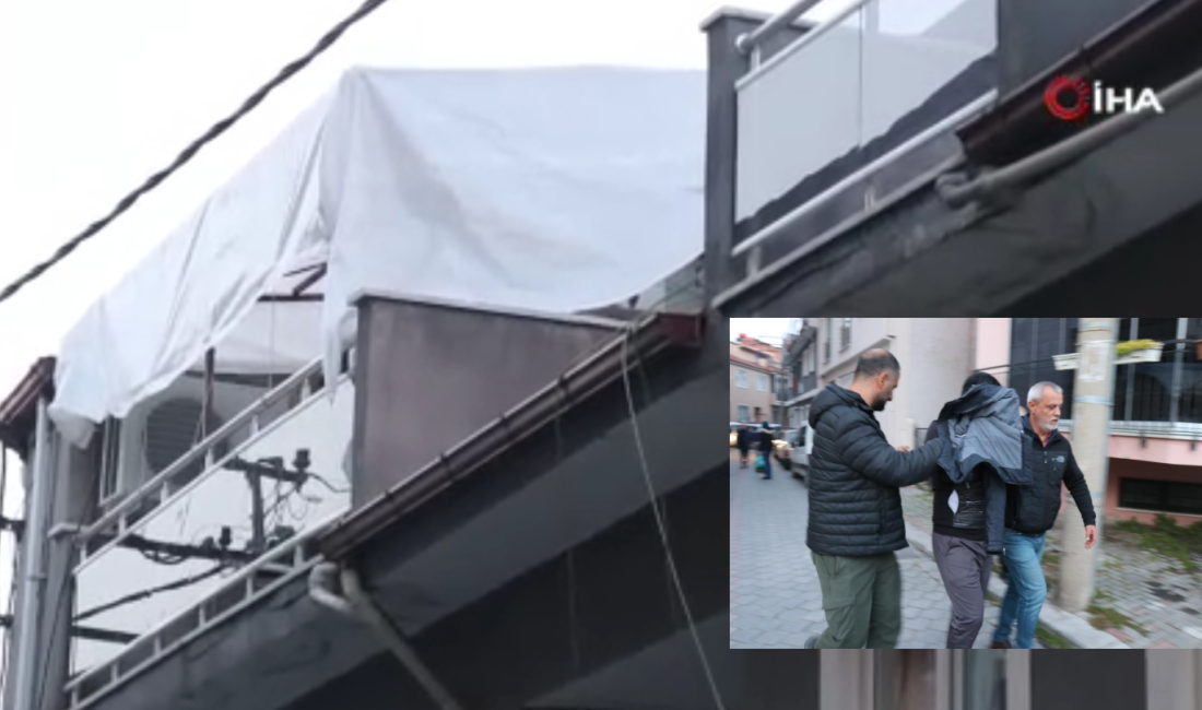 Denizli’de farklı suçlardan 13 aranma kaydı bulunan şahıs, polisin geldiğini