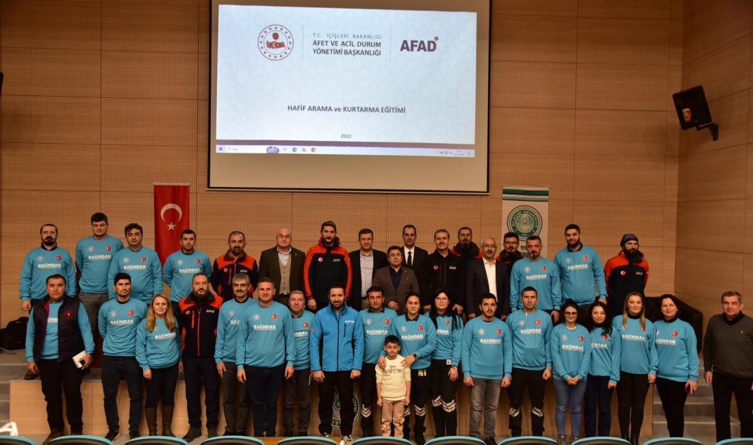 Balıkesir Üniversitesi’nde doğal afetlere, diğer arama ve kurtarma operasyonlarına ve