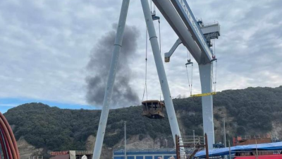 Zonguldak’ın Ereğli İlçesinde avlanan balıkçıların ağına takılan deniz mayını Sualtı