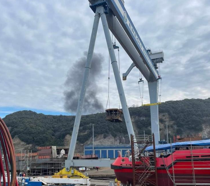 Zonguldak’ın Ereğli İlçesinde avlanan balıkçıların ağına takılan deniz mayını Sualtı