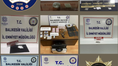 Balıkesir İl Emniyet Müdürlüğü, uyuşturucu madde ticareti ve kullanımına yönelik
