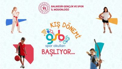 Balıkesir Gençlik ve Spor İl Müdürlüğü spor okullarında 5-18 yaş