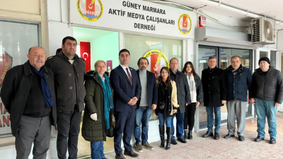 Bandırma’nın siyasi parti temsilcileri 10 Ocak Çalışan Gazeteciler Günü’nde GÜMAMED’i