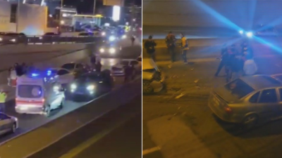 Ankara-İstanbul yolu Şaşmaz mevkiinde 8 aracın karıştığı zincirleme kaza meydana