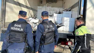 Burhaniye’de bir araca yapılan operasyon sonucunda nakli yapılması yasak olan